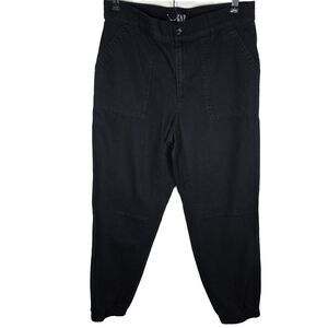 Gap Black Cotton Blend Joggers Womens Medium